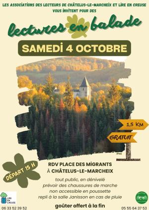 affiche balade lecture